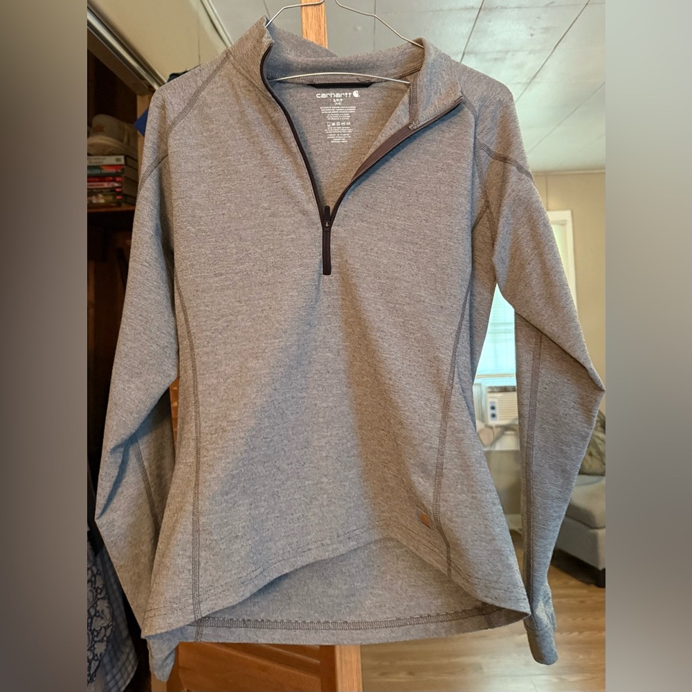 Grey carhartt quarter zip